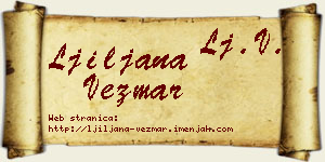 Ljiljana Vezmar vizit kartica